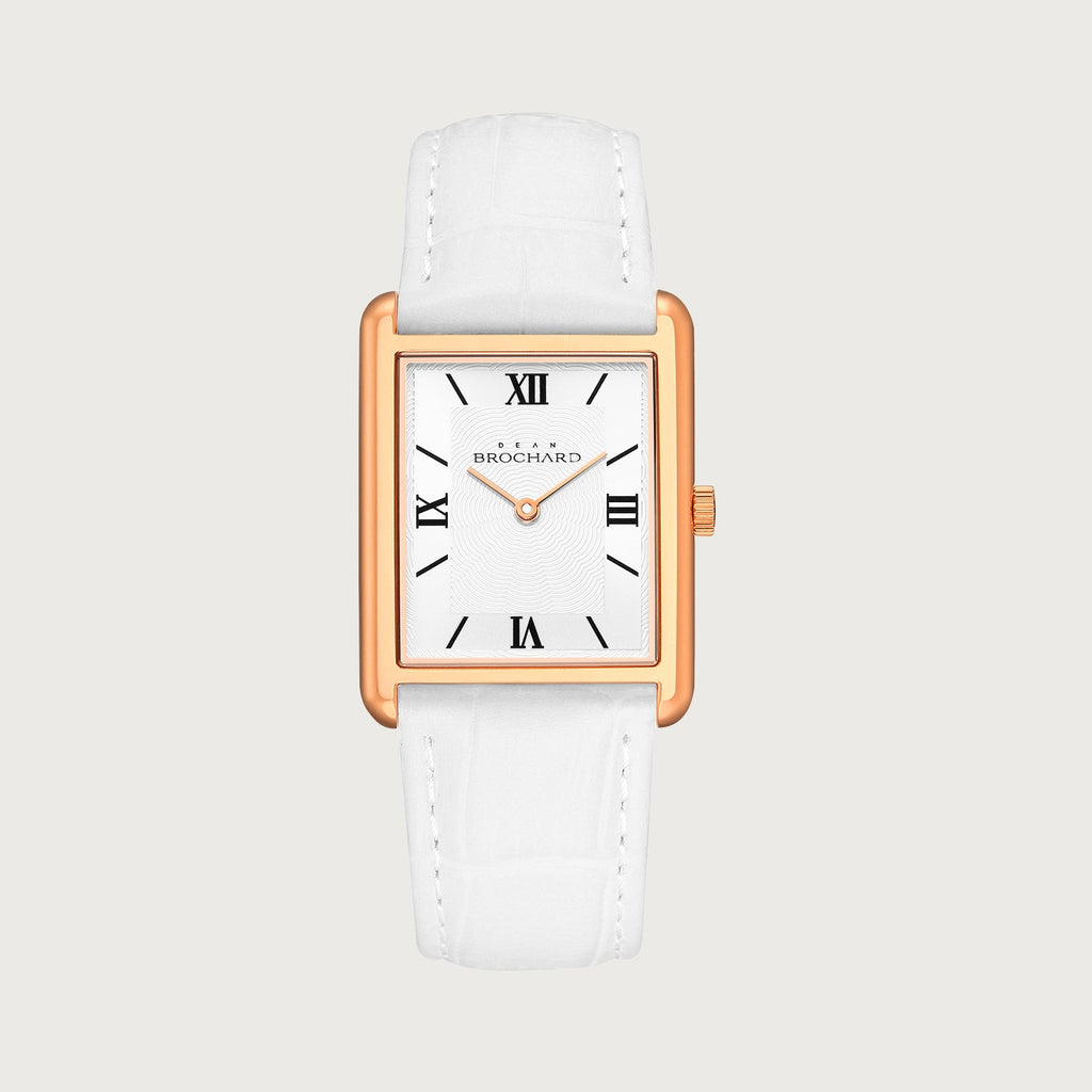 Reveuse Classique Rose Gold Ensoleille 23mm - Damklocka Vit