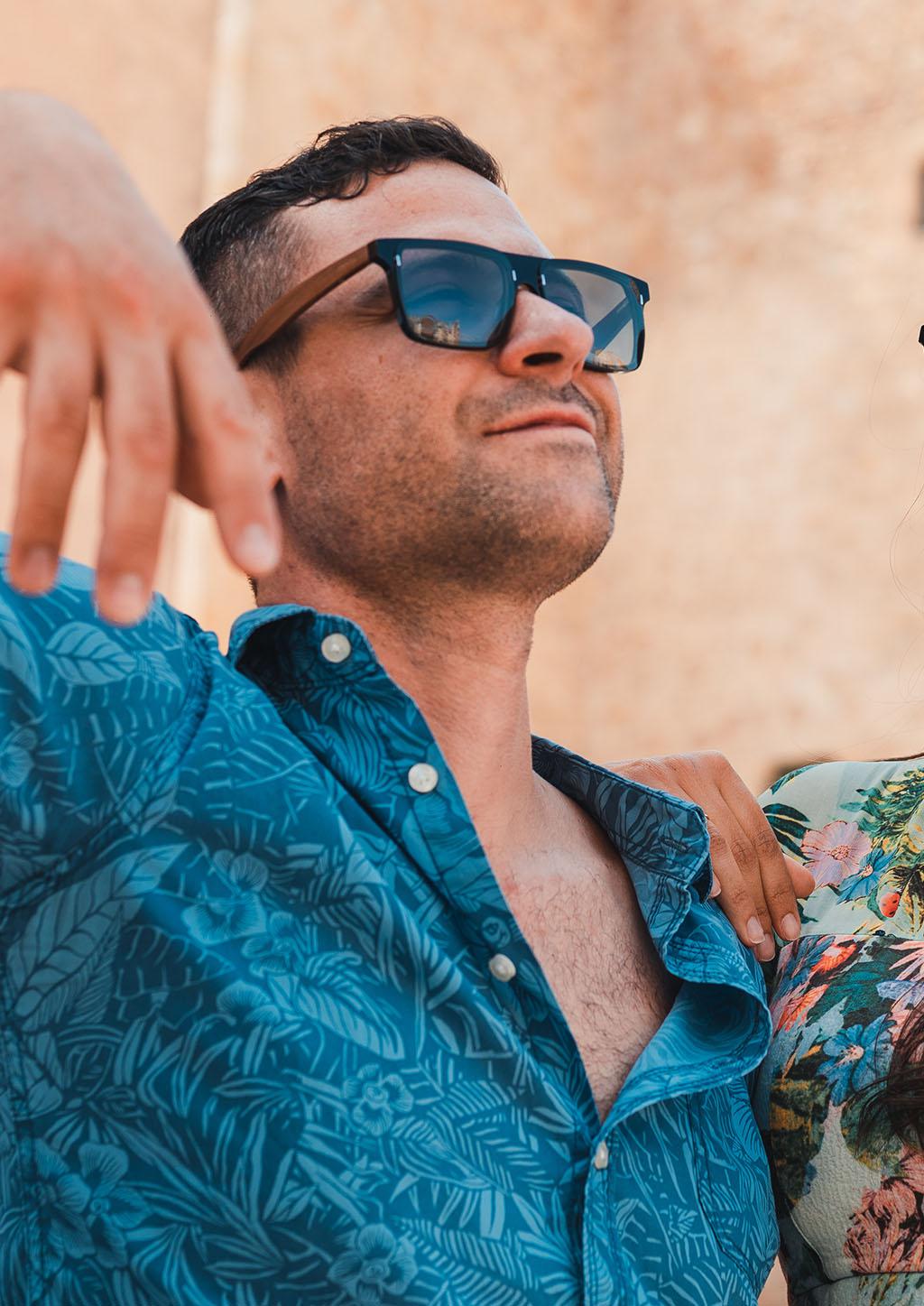 Eyewood ReInvented Square - Acetat & Trä Solglasögon