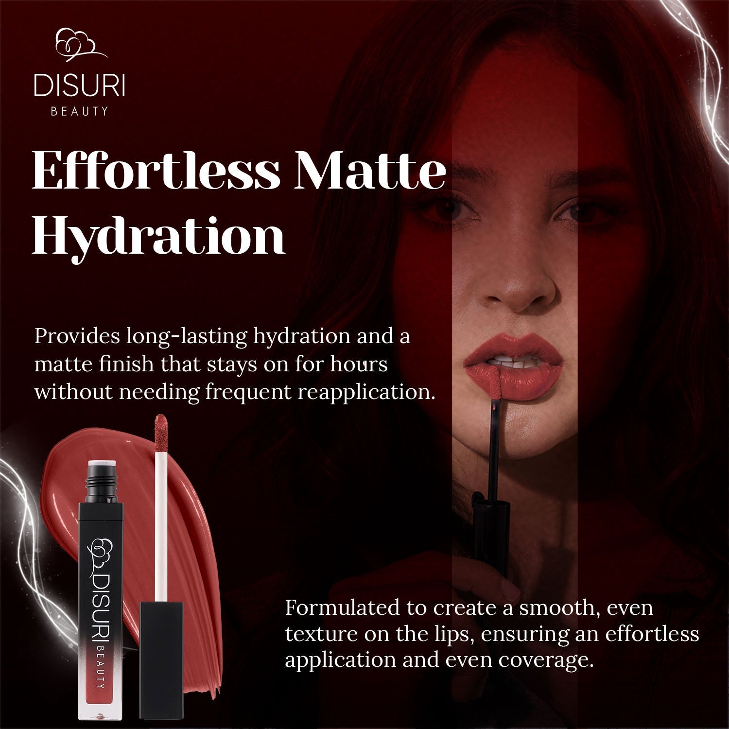 DISURI Beauty Liquid Lipstick - Devil in a New Dress