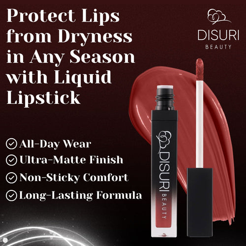 DISURI Beauty Liquid Lipstick - Devil in a New Dress